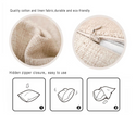 Kussenhoes Mandala Uil. Sier kussenhoes uil. Sierkussenhoes creme van stevige stof. 45x45