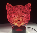 Lamp KAT. Mandala lamp kat. Mooie sfeerlamp. 7-kleurig.