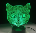 Lamp KAT. Mandala lamp kat. Mooie sfeerlamp. 7-kleurig.