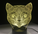 Lamp KAT. Mandala lamp kat. Mooie sfeerlamp. 7-kleurig.