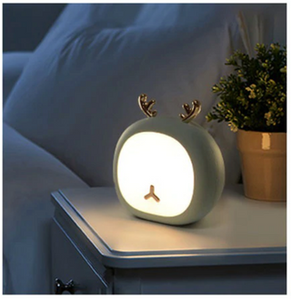 Nachtlampje hert, Nachtlamp dier. Nachtlampje kind. 3 soorten licht