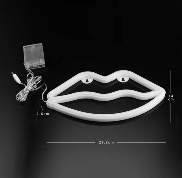 Lamp lippen, lamp mond. Nachtlamp in vorm van lippen/mond. Neon lamp lippen. Leuke sfeerlamp. Neon ophanglamp / wandlamp. Roze.