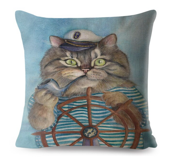 Kussenhoes Kat Zeeman. Kussensloop grappige Kat. Sier kussenhoes 45x45