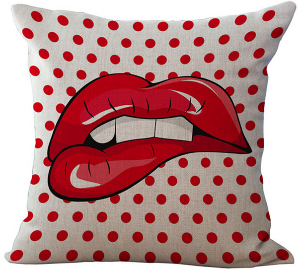 Kussenhoes stippen. Jaren 60 opart kussensloop SET VAN 2. Optical Art kussenhoes. Kussenhoes Opart.  Kussenhoes/kussensloop 45x45
