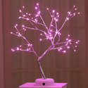 Roze nachtlamp Boom. Lamp boom/ Lampenboom / Mooie sfeerlamp / tafelnachtlamp. Mooie nachtlamp cadeau.  Boom lamp ROZE
