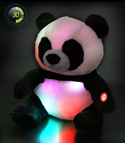 Panda knuffel met lichtjes. Lichtgevende Panda knuffel. Cadeau voor kind knuffel Pandabeer. Panda knuffel met licht.