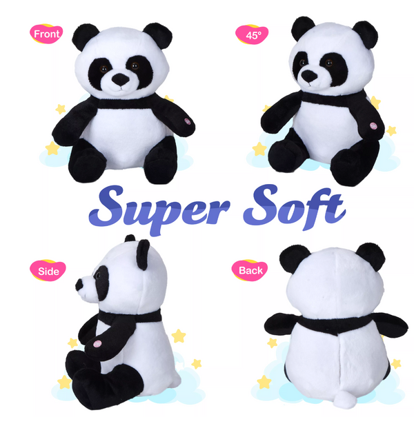 Panda knuffel met lichtjes. Lichtgevende Panda knuffel. Cadeau voor kind knuffel Pandabeer. Panda knuffel met licht.