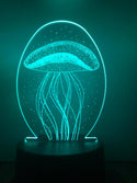 Nachtlamp Kwal. Tafelnachtlamp Kwal. Mooie sfeerlamp. 3D Illusie nachtlamp 7-kleurig