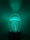 Nachtlamp Kwal. Tafelnachtlamp Kwal. Mooie sfeerlamp. 3D Illusie nachtlamp 7-kleurig