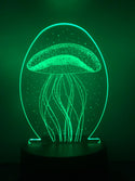 Nachtlamp Kwal. Tafelnachtlamp Kwal. Mooie sfeerlamp. 3D Illusie nachtlamp 7-kleurig