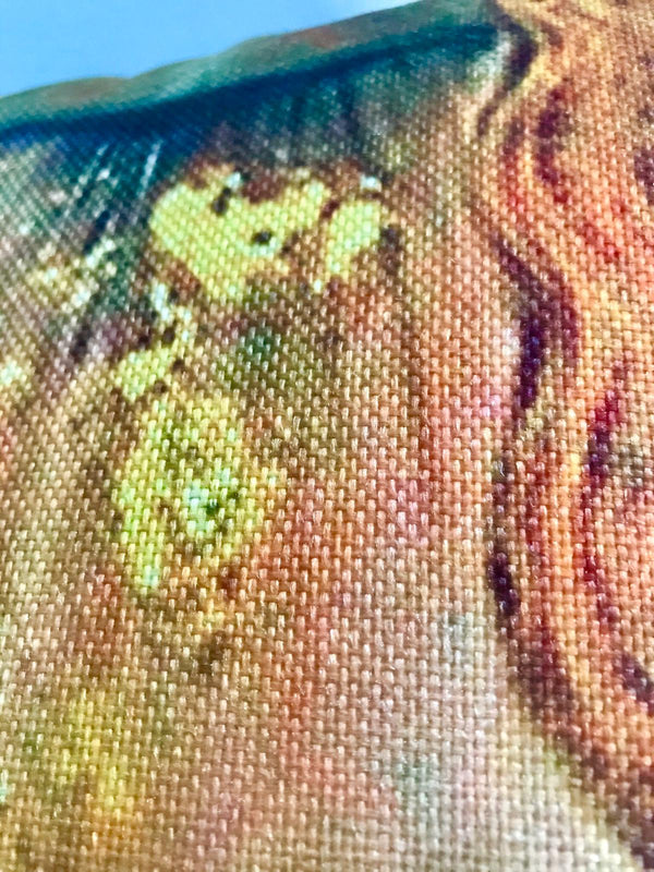Gustav Klimt kussenhoes. Stevige kussenhoes Gustaf Klimt Gouden Tranen en De Kus. Golden Tears sierkussenhoes 45x45