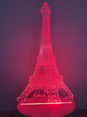 Nachtlamp Eiffeltoren. Romantische nachtlamp. Leuke Tafelnachtlamp Parijs Eiffeltoren. Mood lamp multicolor.