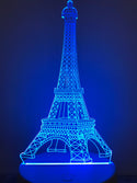 Nachtlamp Eiffeltoren. Romantische nachtlamp. Leuke Tafelnachtlamp Parijs Eiffeltoren. Mood lamp multicolor.