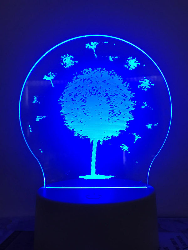 Nachtlamp meerkleurig. Nachtlampje voor kind of volwassen. Led lampje in vorm van bloem. Multicolor nachtlampje.