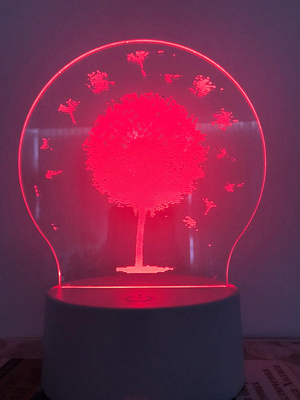 Nachtlamp meerkleurig. Nachtlampje voor kind of volwassen. Led lampje in vorm van bloem. Multicolor nachtlampje.