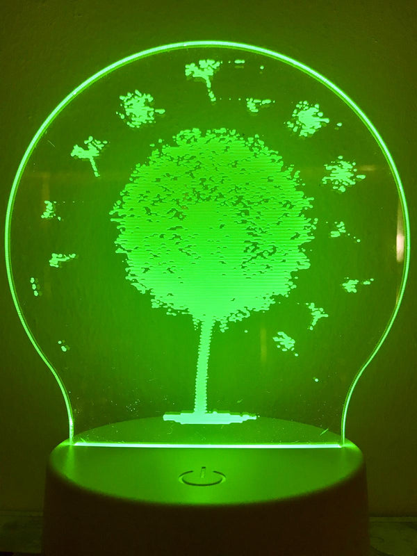 Nachtlamp meerkleurig. Nachtlampje voor kind of volwassen. Led lampje in vorm van bloem. Multicolor nachtlampje.