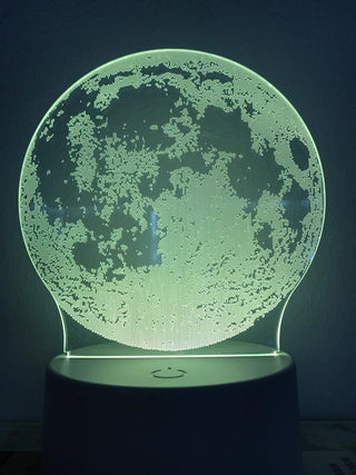 Nachtlamp MAAN. Multucolor mood lamp, nachtlamp Maan. 7-kleuren