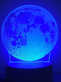 Nachtlamp MAAN. Multucolor mood lamp, nachtlamp Maan. 7-kleuren