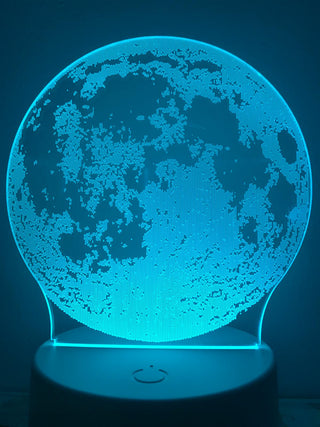 Nachtlamp MAAN. Multucolor mood lamp, nachtlamp Maan. 7-kleuren