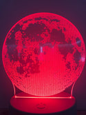 Nachtlamp MAAN. Multucolor mood lamp, nachtlamp Maan. 7-kleuren