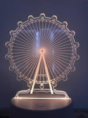 Nachtlampje Reuzenrad nachtlamp. Mooie sfeerlamp. 3D Illusielamp 7-kleurig
