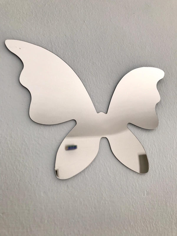 Muurdecoratie spiegelen muursticker Vlinders. Acryl spiegel vlinders 3 stuks.