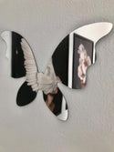 Muurdecoratie spiegelen muursticker Vlinders. Acryl spiegel vlinders 3 stuks.