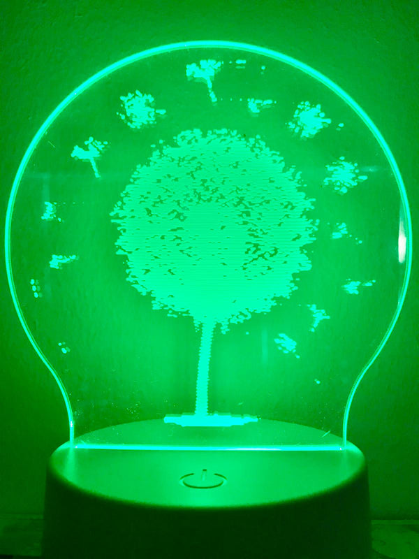 Nachtlamp meerkleurig. Nachtlampje voor kind of volwassen. Led lampje in vorm van bloem. Multicolor nachtlampje.