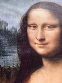 Grappige Schilderij in lijst Mona Lisa met een kat 20x30
