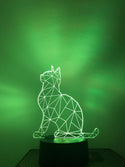 Nachtlampje voor kind of volwassen. Nachtlamp KAT.  Mood lamp 7-kleurig. Stijl 2