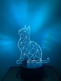 Nachtlampje voor kind of volwassen. Nachtlamp KAT.  Mood lamp 7-kleurig. Stijl 2