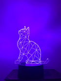 Nachtlampje voor kind of volwassen. Nachtlamp KAT.  Mood lamp 7-kleurig. Stijl 2