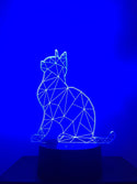 Nachtlampje voor kind of volwassen. Nachtlamp KAT.  Mood lamp 7-kleurig. Stijl 2