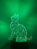 Nachtlampje voor kind of volwassen. Nachtlamp KAT.  Mood lamp 7-kleurig. Stijl 2